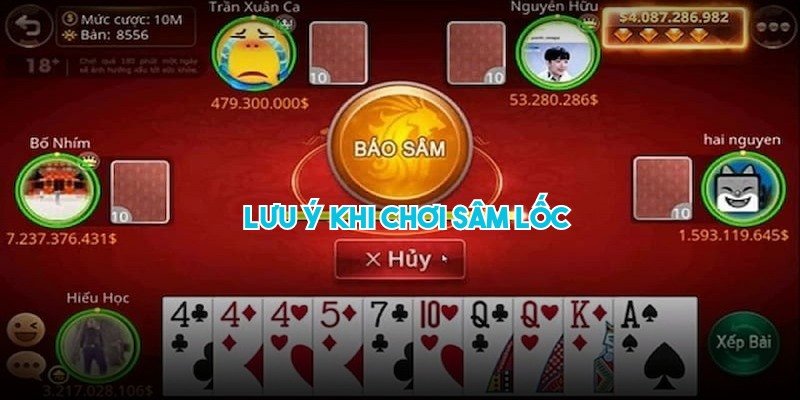 Cần nắm chắc quy định chơi sâm trước khi bắt đầu